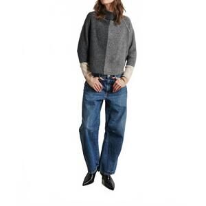 NEW LINE KNITWEAR penny long sleeve sweater in slate grey